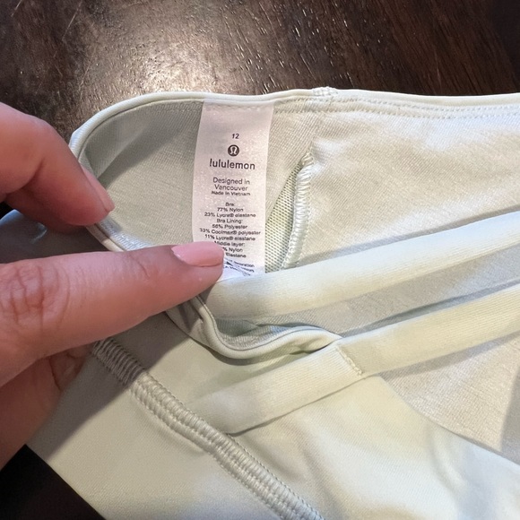 LULULEMON PELOTON light mint sport bra size 12 - Picture 4 of 4